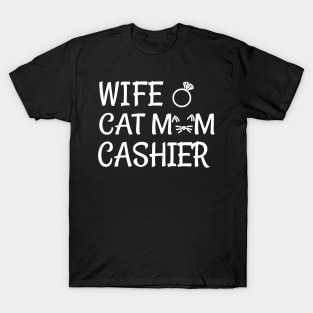 wife cat mom cashier T-Shirt